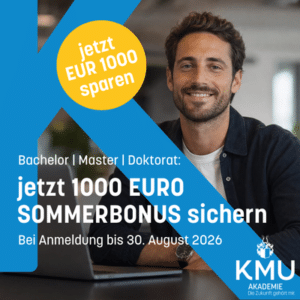 Sommerbonus 2026 – KMU Akademie Fernstudium ermäßigt starten - KMU Akademie | Middlesex University